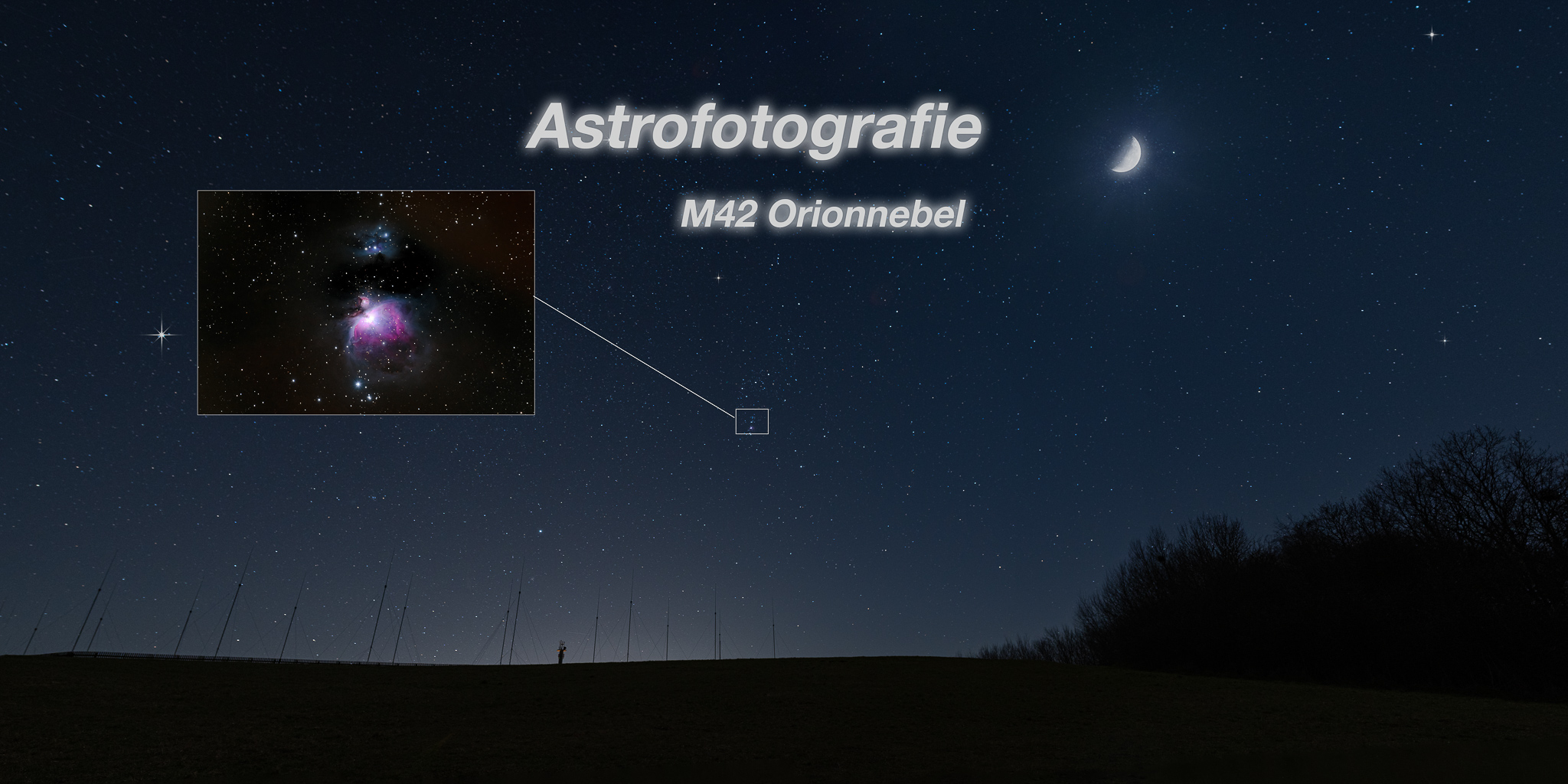 Orionnebel am Himmel finden